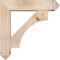 Ekena Millwork Westlake Arts and Crafts Smooth Bracket w/ Offset Brace, Douglas Fir, 7 1/2"W x 32"D x 32"H BKT0806X32X32WTL03SDF - alternate 2